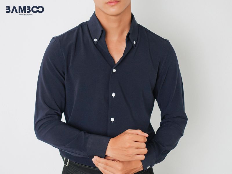 Cổ áo sơ mi công sở Button Down