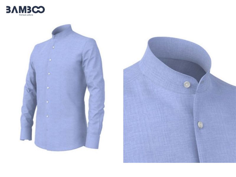 Cổ áo sơ mi công sở Mandarin