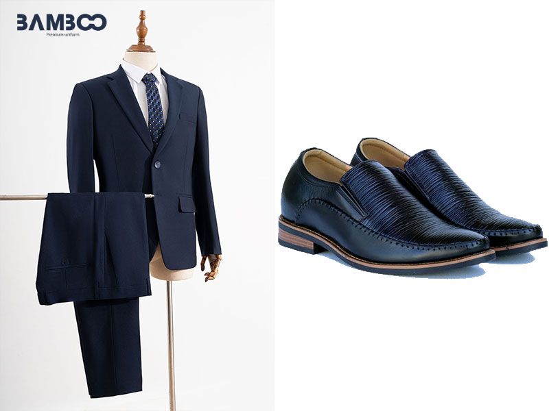 Nguyên tắc phối vest với giày gồm sáng bóng, hòa hợp màu sắc và chọn vớ phù hợp