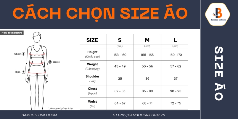 Luu y khi lua chon size ao