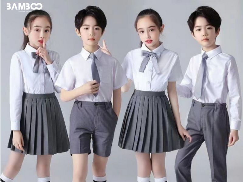 May đồng phục học sinh nên chọn chất liệu vải phù hợp, đảm bảo sự thoải mái