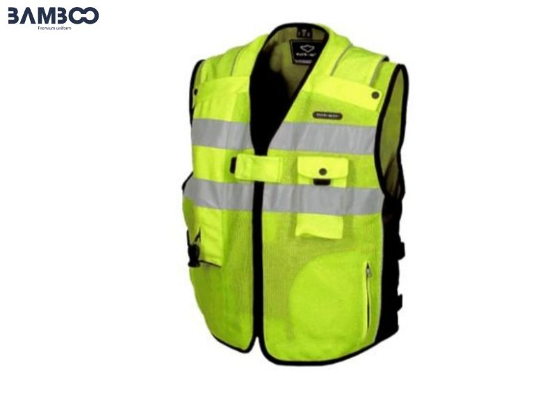 May áo gile bảo hộ xanh lá dạ quang cần chọn chất vải và kích thước phù hợp