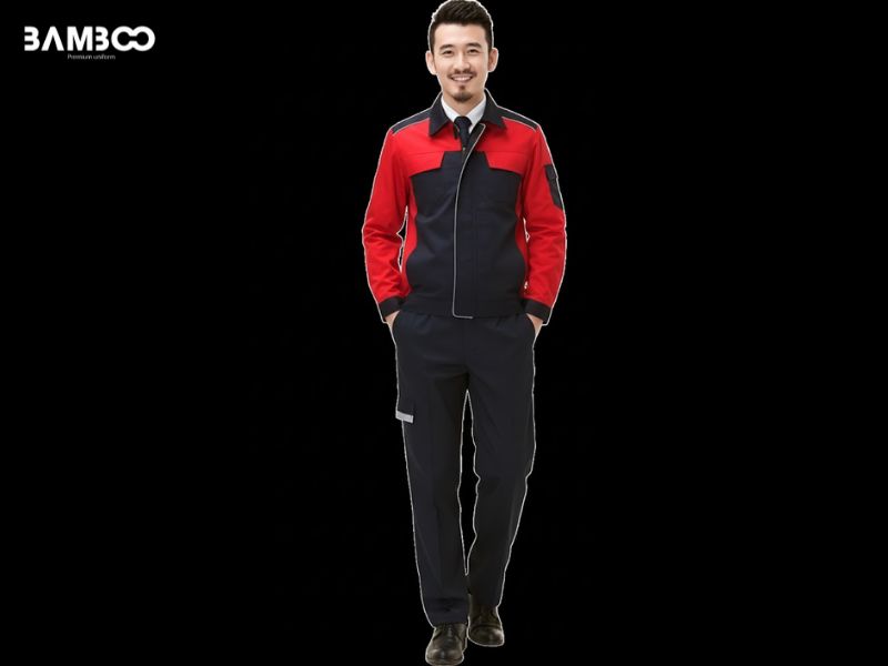 Khi may áo khoác bảo hộ nam nữ đỏ đen phải tuân thủ quy chuẩn an toàn giúp bảo vệ người lao động, thể hiện sự chuyên nghiệp