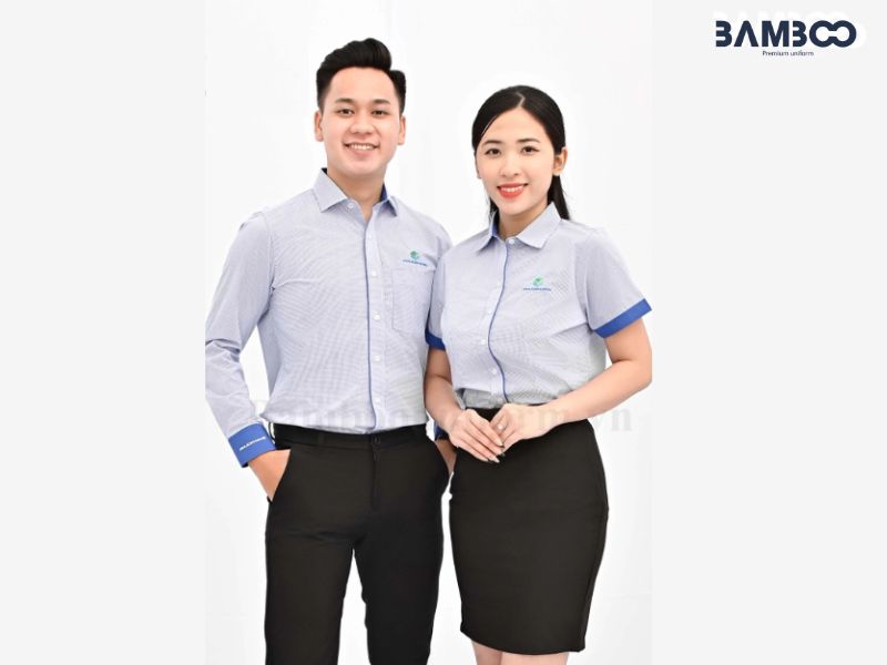 May áo sơ mi đồng phục theo yêu cầu cần chọn vải tốt, form chuẩn và màu nhận diện thương hiệu