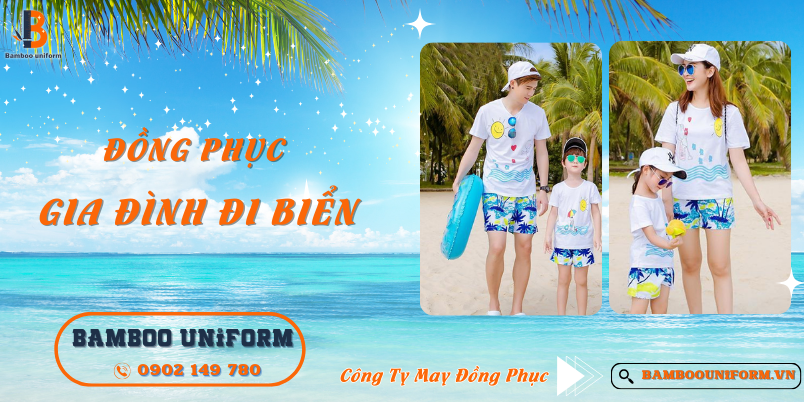 Mau ao dong phuc di bien cho gia dinh dep