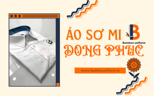 Áo sơ mi trắng bên trong cổ áo màu xanh đen