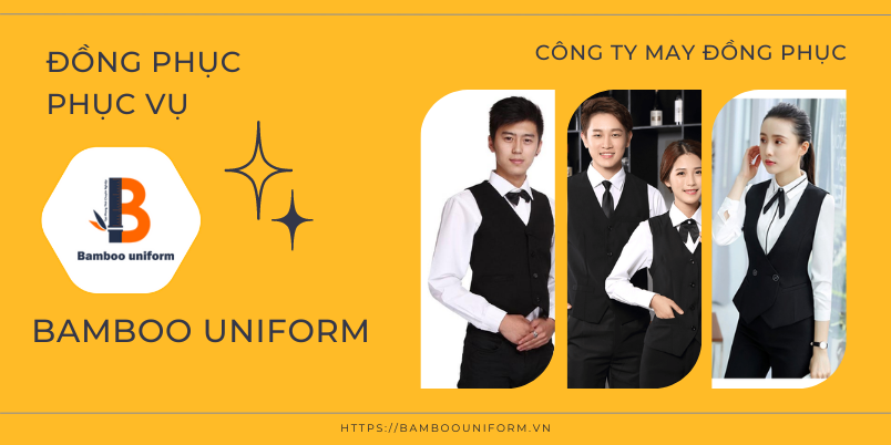 Áo gile đồng phục phục vụ
