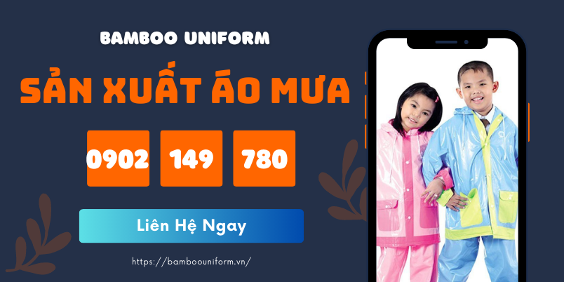 Mẫu áo mưa trẻ em