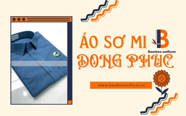 Áo sơ mi trong hình có màu xanh lam (xanh denim), chất liệu vải có vân