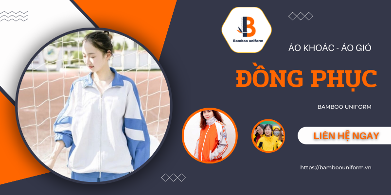 Áo gió đồng phục trường học