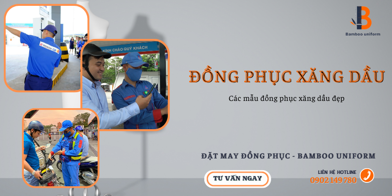 Mau dong phuc danh cho nhan vien cay xang