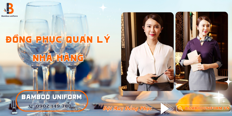 Mau dong phuc quan ly nha hang dep