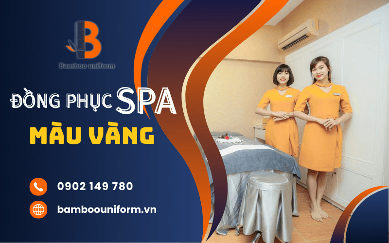 đồng phục spa màu vàng