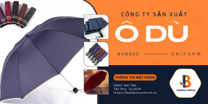 Ô dù quảng cáo gấp 3