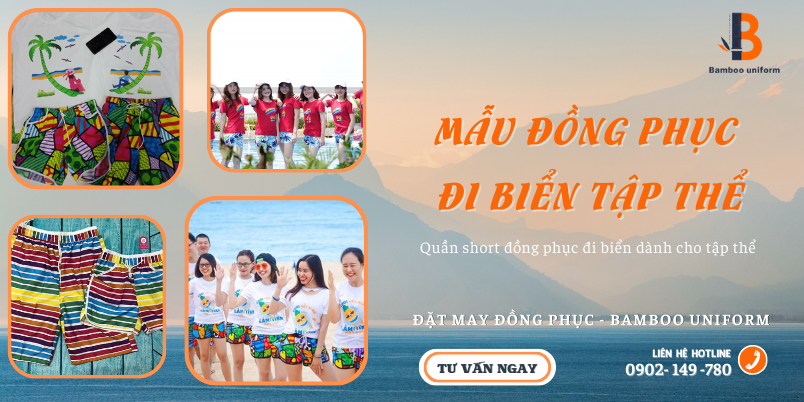 Mau quan short di bien danh cho tap the