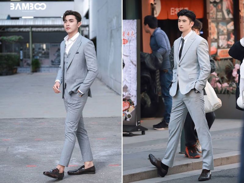 Áo sơ mi mặc vest ưu tiên gam màu trơn cơ bản