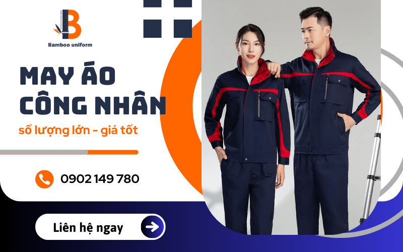 may áo công nhân