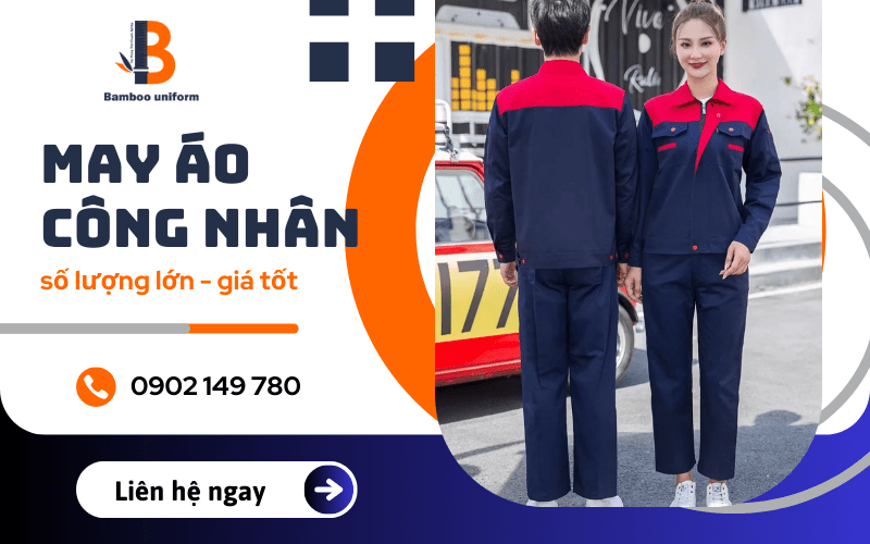 may áo công nhân