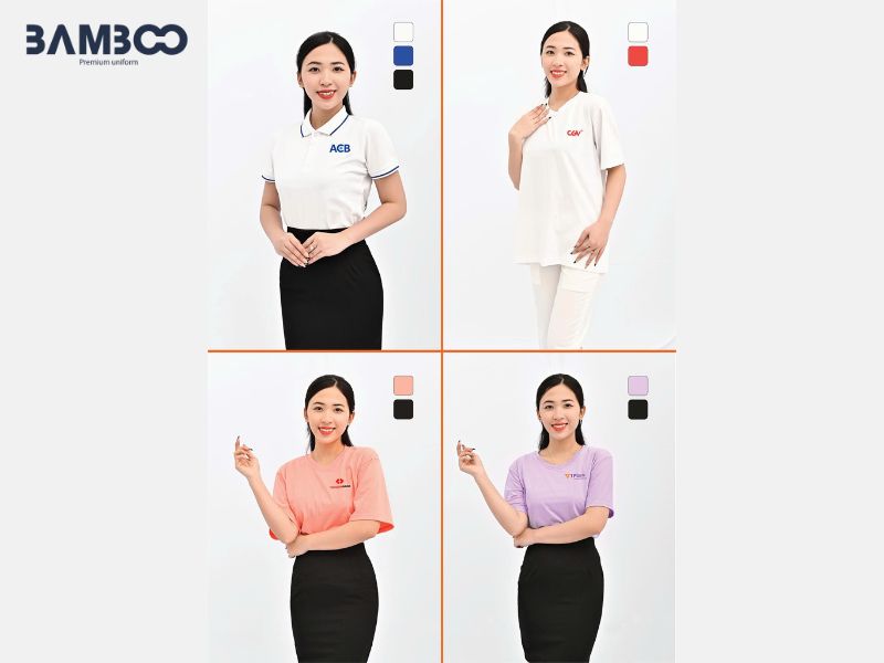 Áo thun công nhân cổ tròn