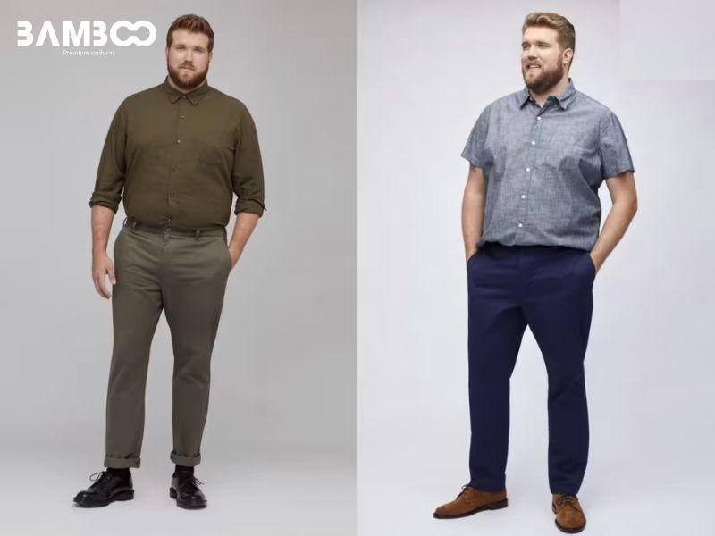 Mẹo chọn áo sơ mi theo dáng người mập