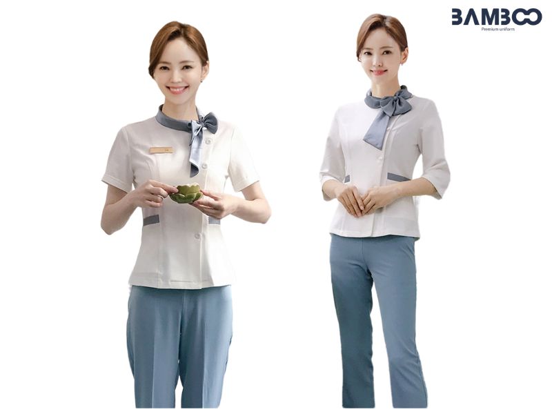 Sai lầm khi chọn size đồng phục spa gồm quá chật, quá rộng, không đo thực tế hoặc bỏ qua chất liệu
