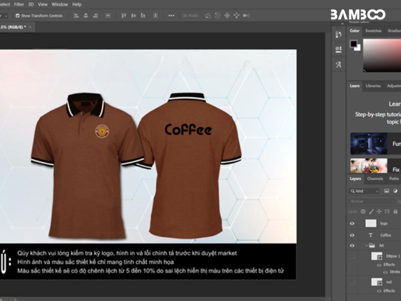 Lên ý tưởng phác thảo bản vẽ áo đồng phục