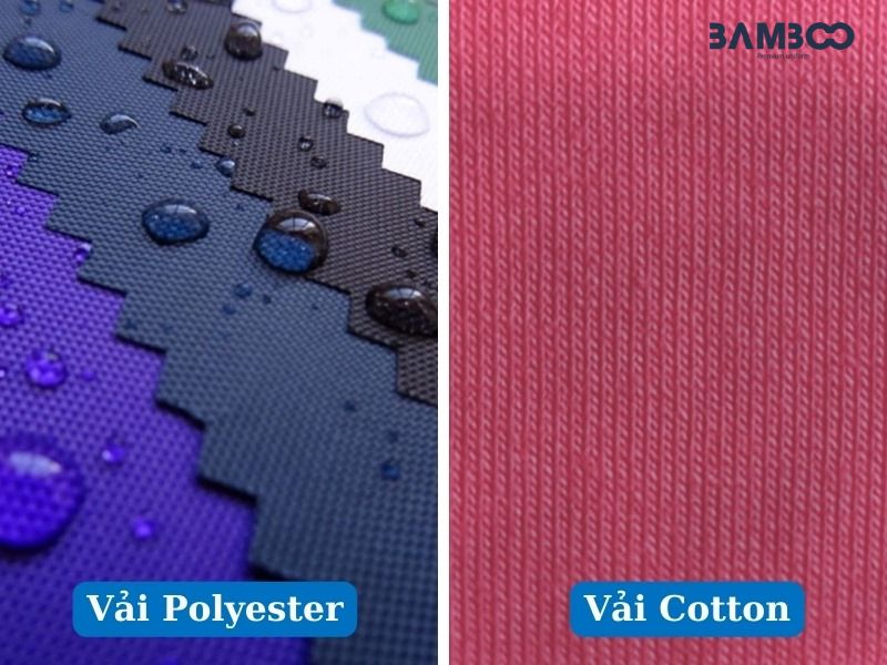 Nhận biết vải Polyester và Cotton bằng cảm giác, nhiệt độ và nước