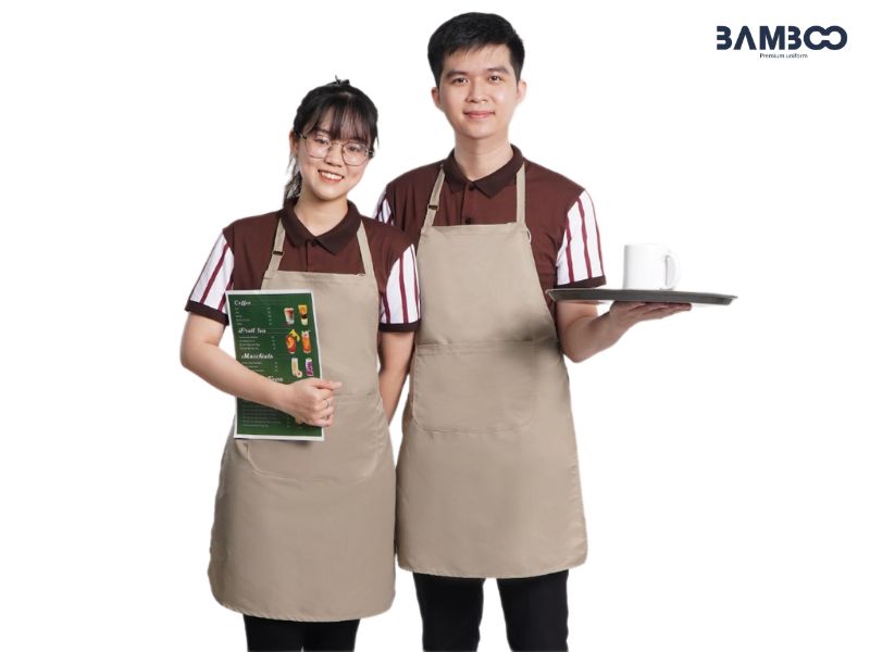 Tạp dề chống thấm gồm PVC bền chắc, nylon nhẹ linh hoạt, cao su chống hóa chất mạnh