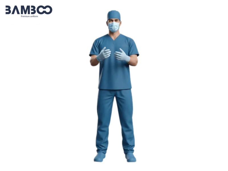 Phụ kiện bảo hộ gồm mũ, khẩu trang và bao giày giúp duy trì môi trường phẫu thuật vô trùng tuyệt đối