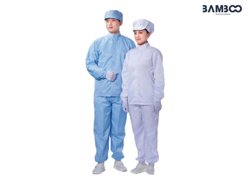 Quần áo chế biến thực phẩm nhà máy đông lạnh