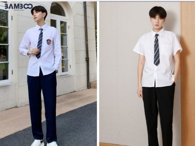 Quần áo đồng phục nam sinh cấp 2