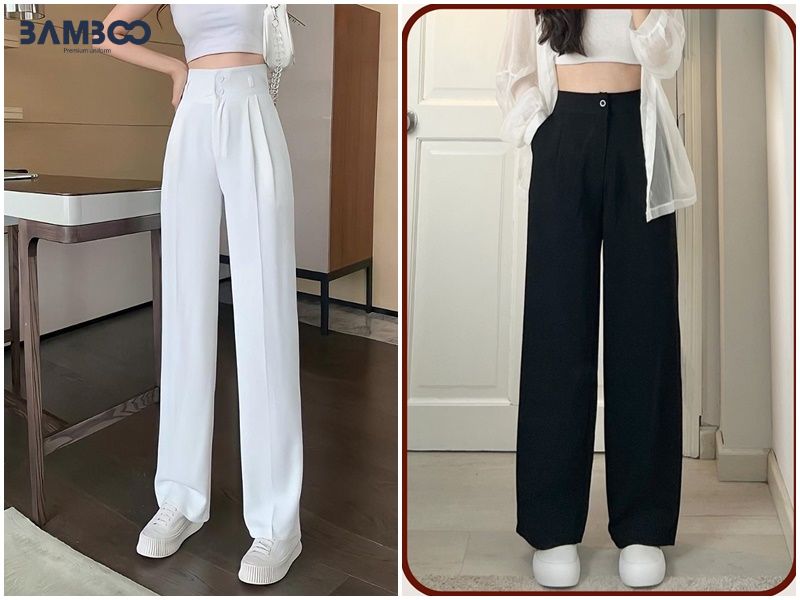 Quần culottes cạp cao giúp nàng nổi bật cuốn hút