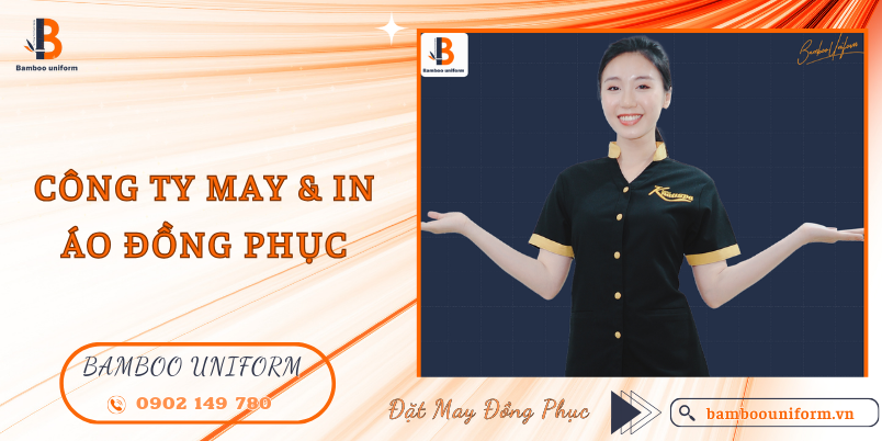 Quy trinh may va in ao dong phuc tai Bamboo Uniform