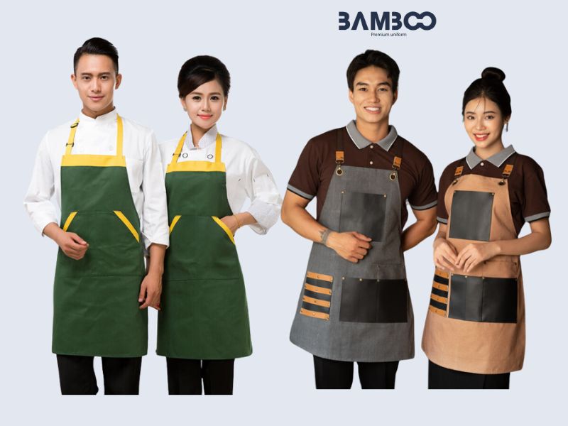 Đồng phục tạp dề tạo sự chuyên nghiệp và đồng bộ