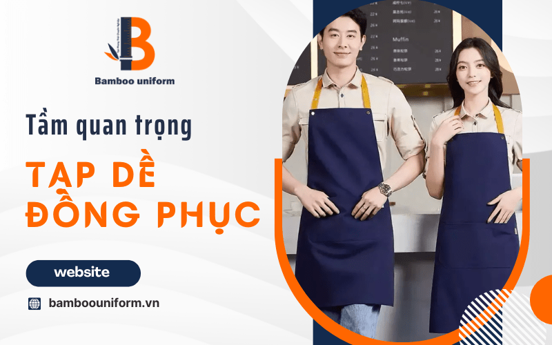 tạp dề đồng phục phục vụ