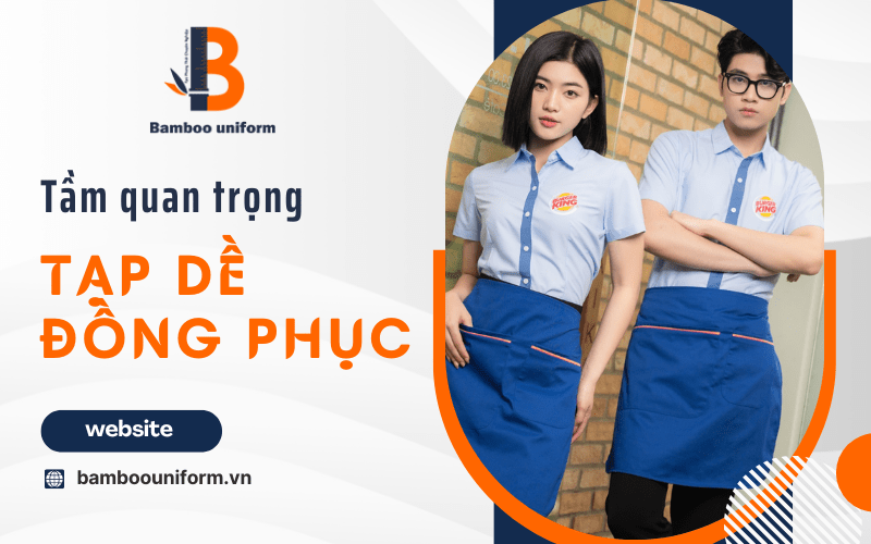 tạp dề đồng phục phục vụ