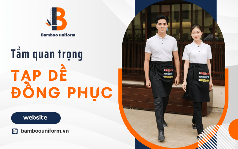 tạp dề đồng phục phục vụ