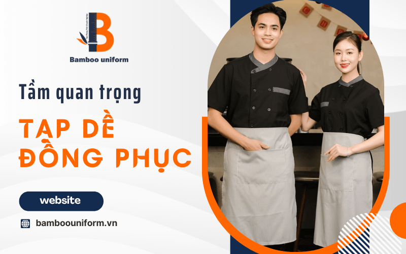 tạp dề đồng phục phục vụ