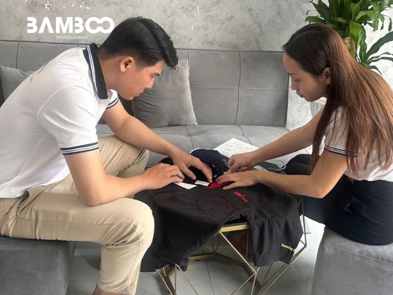 Chọn xưởng may giá rẻ uy tín, chất lượng mẫu tốt, vải đa dạng, tư vấn chuyên nghiệp và cam kết tiến độ rõ ràng