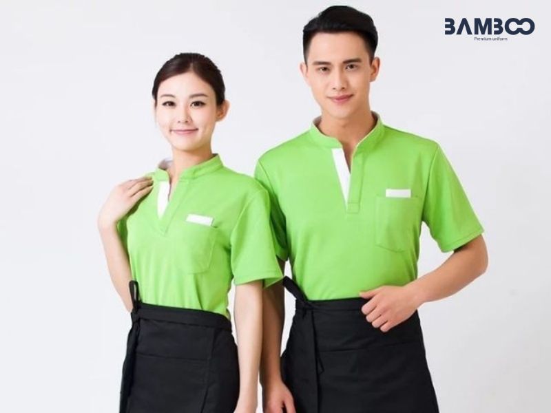 Tips mặc áo thun cổ tàu đồng phục phong cách hơn