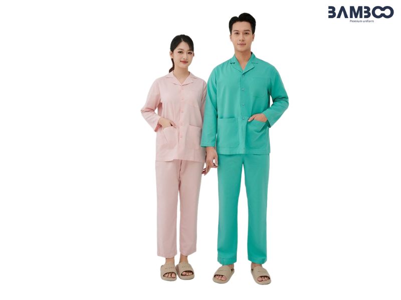 Trang phục bệnh nhân mềm, thấm hút, không kích ứng, tiện lợi cho chăm sóc y tế