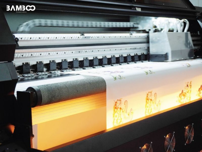 Công nghệ in chuyển nhiệt cho ra thành phẩm có độ nét cao, màu sắc giữ lâu