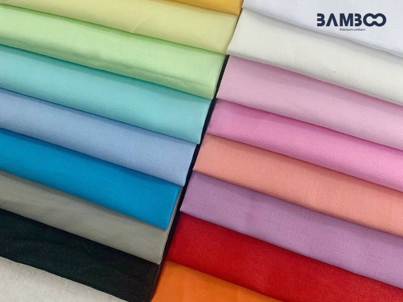 Vải cotton lành tính cho da, được ứng dụng đa dạng trong sản xuất đồng phục