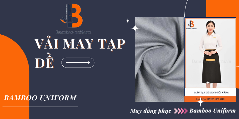 Vải Cotton may tạp dề