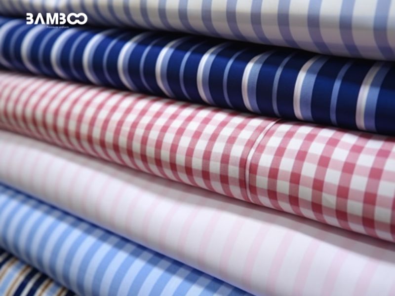 Chất liệu may áo sơ mi đồng phục ngân hàng
