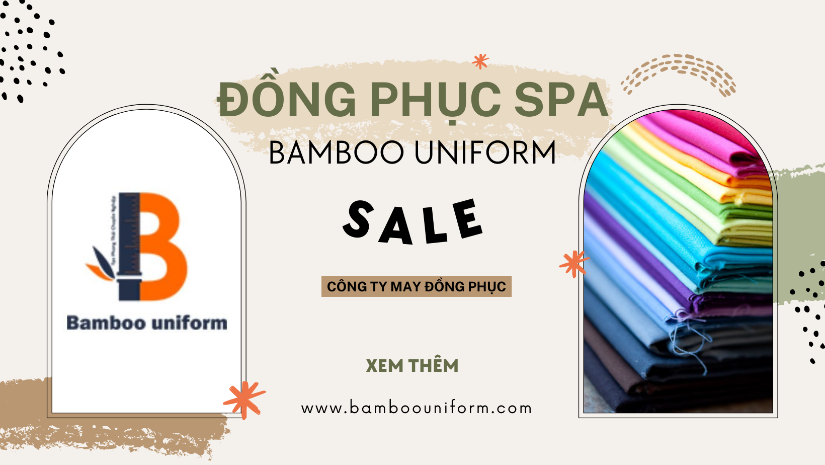 Các loại vải phổ biến may đồng phục spa