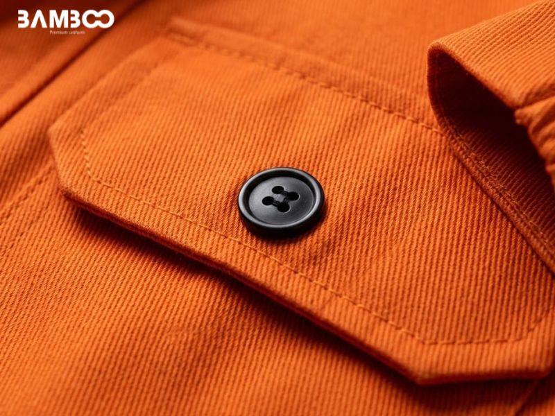 Chất vải may mẫu áo bảo hộ lao động điện lực màu cam