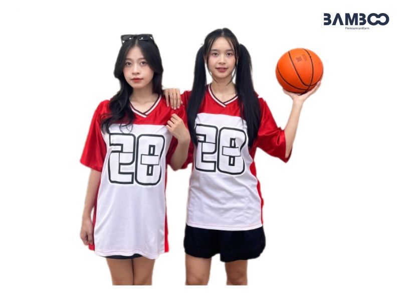 Loại vải may áo thun đồng phục cổ tim phổ biến