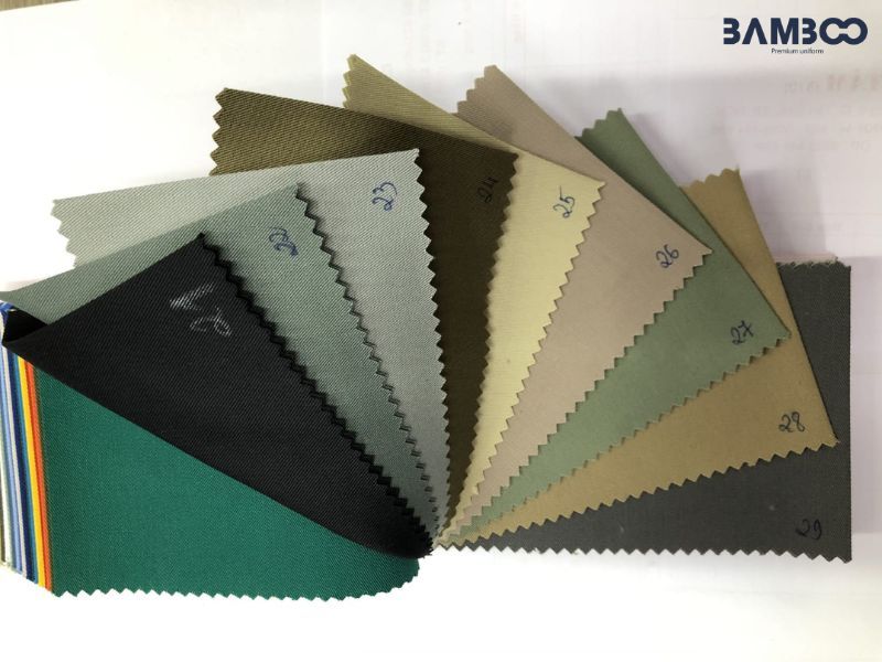 Các loại vải thường được sử dụng để may quần áo bảo hộ