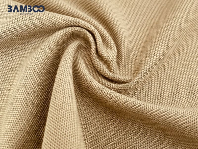 Vải thun cá sấu dày dặn, thoáng khí, giữ form tốt, bền màu